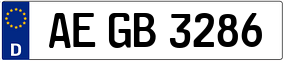 Trailer License Plate